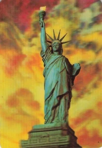 Statua della Libertà Lady New York Harbor NY 3D XOGRAPH foto cartolina d'epoca - Foto 1 di 2