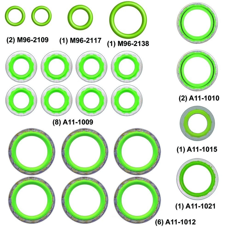 Sistema de aire acondicionado junta tórica y kit de junta MT2708 para Jeep Grand Cherokee 11-12 Foto 1 de 1