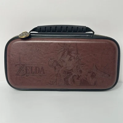 Legend of Zelda Breath of the Wild Nintendo Switch Brown Leather Carrying Case - Image 1 of 4