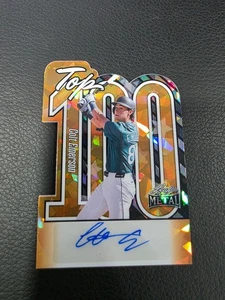2025 Leaf Metal Baseball Colt Emerson Gold Crystal Top 100 1/1 - Picture 1 of 2