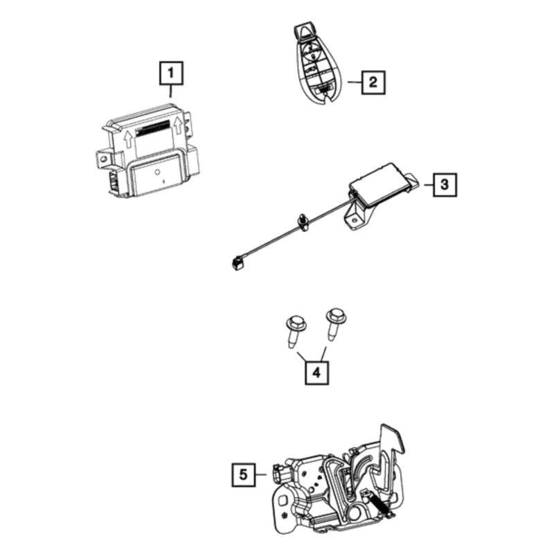 For Dodge Dart 2013-2015 Mopar 56046809AJ Keyless Entry Receiver Foto 1 de 1