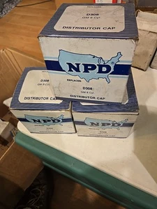 3-NPD D308 Distributor Cap 4 1969-1974 G.M. 8 Cylinder Models New Old Stock (A) - Picture 1 of 3