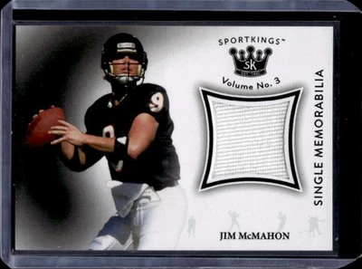 2022 Sportkings Volume 3 Jim McMahon Single Memorabilia Black Jersey #SM-JM - Image 1 of 2