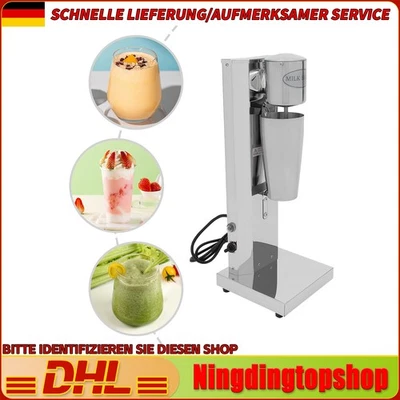 Elektrische Edelstah Standmixer Milchshaker Smoothie Shaker 18000U/m 180W 650ml - Bild 1 von 4