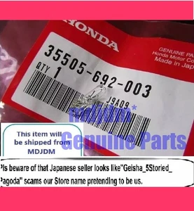 Made in Japan HONDA New Genuine Bulb 14V 1.4W 35505-692-003 HONDA OEM L0L - Imagen 1 de 5
