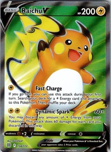Raichu V (Full Art) 158/172 SWSH09: Brilliant Stars Pokemon TCG NM - Bild 1 von 2