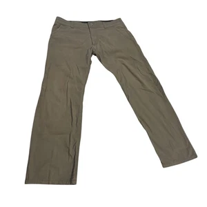Kuhl Mens Slax Pants 35x30 Khaki Klassik Fit Office Approved Stealth Pocket - Picture 1 of 12