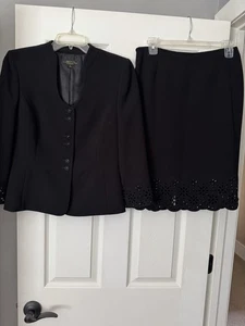 Tahari Formal Suit Skirt Sz 4 - Special Event/Evening/Wedding - Lace And Jeweled - Picture 1 of 13