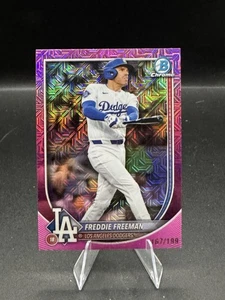 Freddie Freeman 2025 Bowman Chrome Pink Mojo Refractor /199 Los Angeles Dodgers - Picture 1 of 3