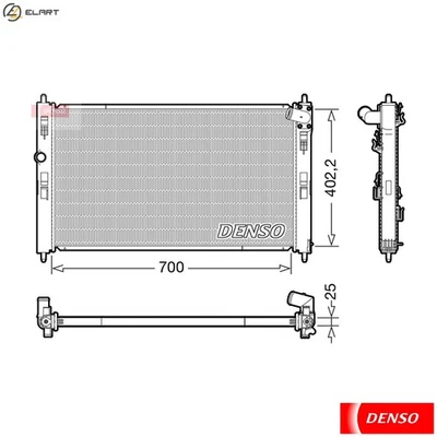 RADIATOR ENGINE COOLING DRM45053 FOR MITSUBISHI 4N14 2.3L 4cyl ASX - Image 1 of 4