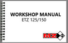 MZ IFA ETZ 125 150 WORKSHOP MANUAL REPAIR TALLER SERVICE BOOK ON PAPER ENGLISH