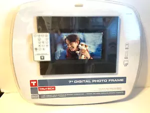 Trutech 7" Digitaler Bilderrahmen mit ferngesteuerter Wandmontage CF/MS/SD Neu im Karton! - Bild 1 von 2