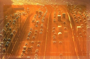 Biglietto Funny THINKING OF YOU, Traffic Car Highway di American Greetings + Busta✉ - Foto 1 di 4