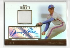 2011 Topps Tribute Autograph Relic David Cone SSP /99 #TAR-DC Mets Yankees Auto