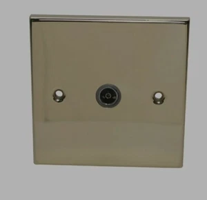 Co-Axial Socket Single Victorian Style Brass Effect DEC0062 Holder - Picture 1 of 1