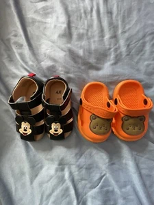2 pairs ofBaby’s Unisex Summer Footwear Size 20-21 New No Boxes - Picture 1 of 4