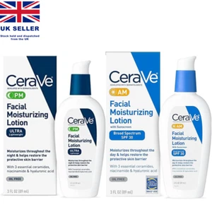 CeraVe Facial Moisturizing Lotion AM/PM With 3 essential ceramides 89ML - Picture 1 of 14