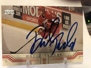 David Tanabe auto 2001-02 Upper Deck card h2003