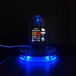 RGB Nixie Tube Clock  WIFI Networked LED Light-Emitting IPS Color Screen1568 - Picture 1 of 6