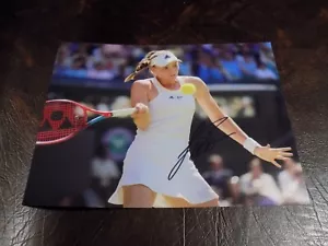 FOTO TENNIS AUTOGRAFATA ELENA RYBAKINA 8X10 CON COA - Foto 1 di 1