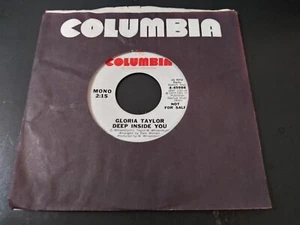 Gloria Taylor – Deep Inside You NM Original Promo 45RPM Columbia Record 1973 - Picture 1 of 3