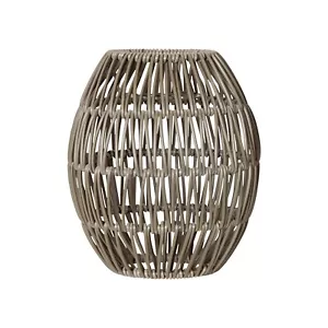 Star Trading Lampenschirm Linde, Rattan, Beige, E27, Außenbereich, 18 cm - Bild 1 von 5
