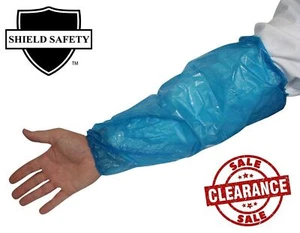 1000 Disposable Oversleeves 18" Blue PPE Arm Covers 2 Mil - Picture 1 of 1