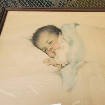 Impresión artística enmarcada de colección Bessie Pierce Gutmann Sleeping Baby" Little Bit Of Heaven Foto 1 de 4
