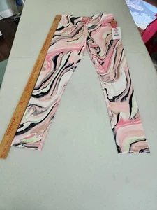 Justice Girls Lace Up Legging XL 16/18 Marble New - Picture 1 of 11
