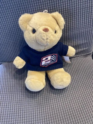 NASCAR Racing plush TEDDY BEAR #2 Rusty Wallace With Tags Toy Stuffed Animal 9” Cover