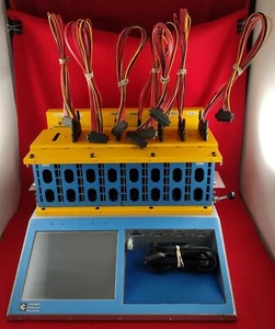 ICS 4000Pro 8-Port 2.5" Hard Drive SSD Duplicator w/ 7x Data Power Cable - Zdjęcie 1 z 8