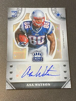 🏈 2014 Panini Crown Royale Football Auto Rookie #S-AW Asa WATSON #'d/99 🏈 - Image 1 of 2