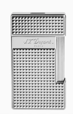 S.T. Encendedor Dupont Slimmy Diamond Head cromado, 028010, 28010, nuevo en caja Foto 1 de 4