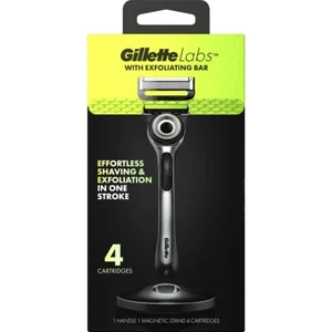 Gillette Labs Razor Plus 4 Cartridges BRAND NEW - Picture 1 of 3
