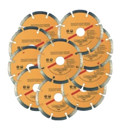 TOOLTIME 9 x 115mm 4.5" GOLD ANGLE GRINDER DIAMOND CUTTING DISC BLADE CONCRETE STONE