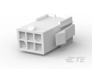 Steckverbinder Mini Universal MATE-N-LOK Buchsen Gehäuse 6polig RM4,14mm rastend - Bild 1 von 3