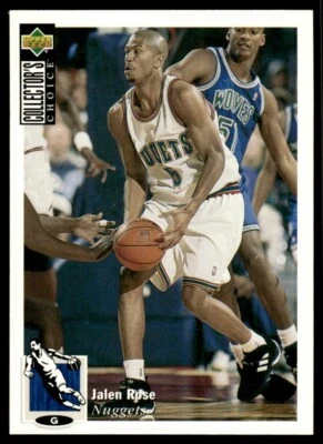 1994-95 Collector's Choice #238 Jalen Rose Rookie Denver Nuggets - Image 1 of 2