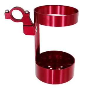 Portabotellas Manillar Motocicleta Rojo Scooter Bicicleta CNC Aleación Botella Agua Jaula - Imagen 1 de 7