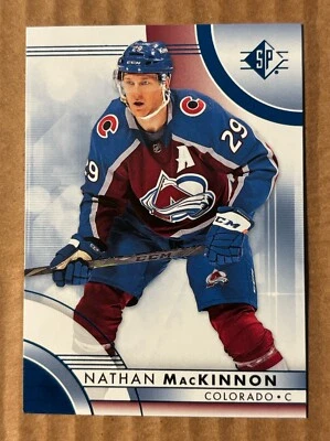 2023-24 Upper Deck SP Nathan Mackinnon Blue Parallel #87  Colorado Avalanche  - Image 1 of 2