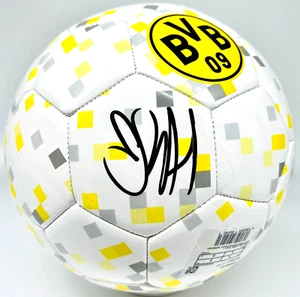 Erling Haaland Signed Borussia Dortmund Soccer White Ball BAS Beckett Witnessed - Picture 1 of 3