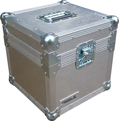 Flight Case Swan 12" Single LP 100 Vinyl Record Box (Stucco - Silver) - Image 1 of 4