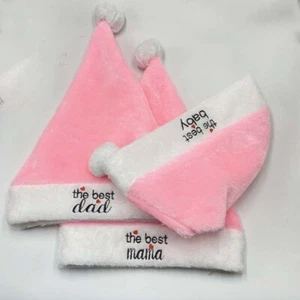 Girls Lolita Pink Christmas Hat The Best Baby Xmas Hat Christmas Party Cos - Picture 1 of 4