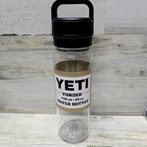 New! YETI Yonder Clear Water Bottle 750 ml/25 oz With Chug Cap - Picture 1 of 6