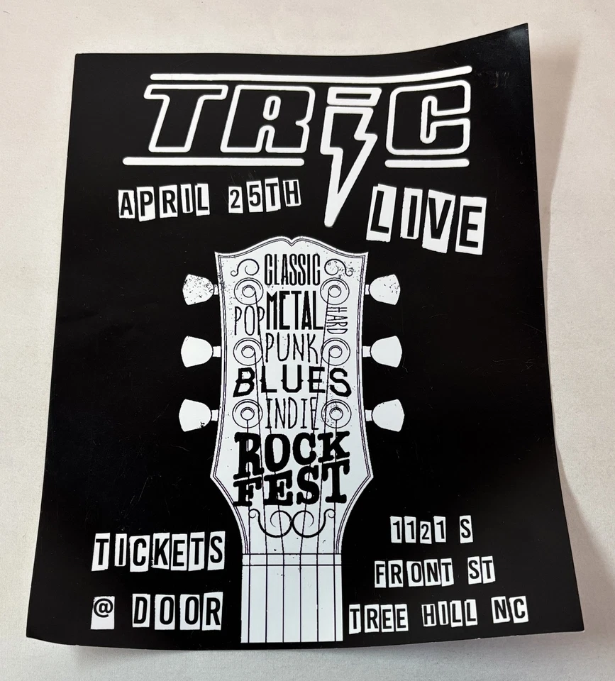 ONE TREE HILL producción original usado TRIC NIGHTCLUB VOLANTE Foto 1 de 1