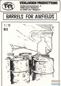 VER0083 1:72 Verlinden Barrels for Airfields (8 pcs) - Picture 1 of 1