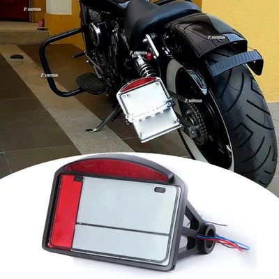 Luz de freno trasera LED para Harley Fatboy 91-14 ejes de 1" 7/8" Foto 1 de 4