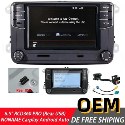 NONAME 6.5 Inch RCD360 PRO 187B Carplay Android Auto Radio RCD330 Für VW Tiguan - Bild 1 von 4