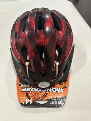 Mongoose “Intercept” Bike Helmet Red And Black W/Adjustable Strap NWT - Image 1 of 4