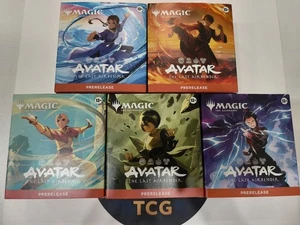 MTG Magic Avatar The Last Airbender Set of 5 Prerelease Packs FACTORY SEALED - Picture 1 of 4