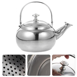 Olla pequeña estufa hervidor silbador teca infusor - Imagen 1 de 12